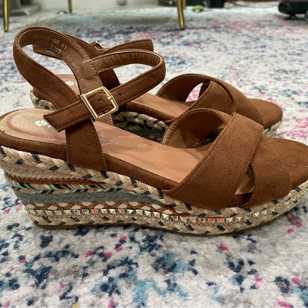 Patrizia by Spring Step Sloane Espadrille Sandals Sz 10